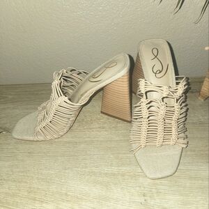 New Sam Edelman Women's Laurette Slip On High Heel Sandals 5.5